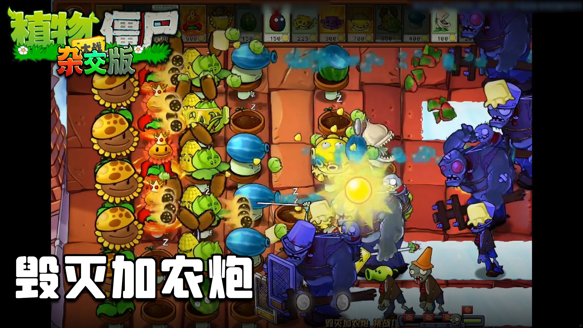 董小飒《植物大战僵尸杂交版》实况第三十八集：毁灭加农炮