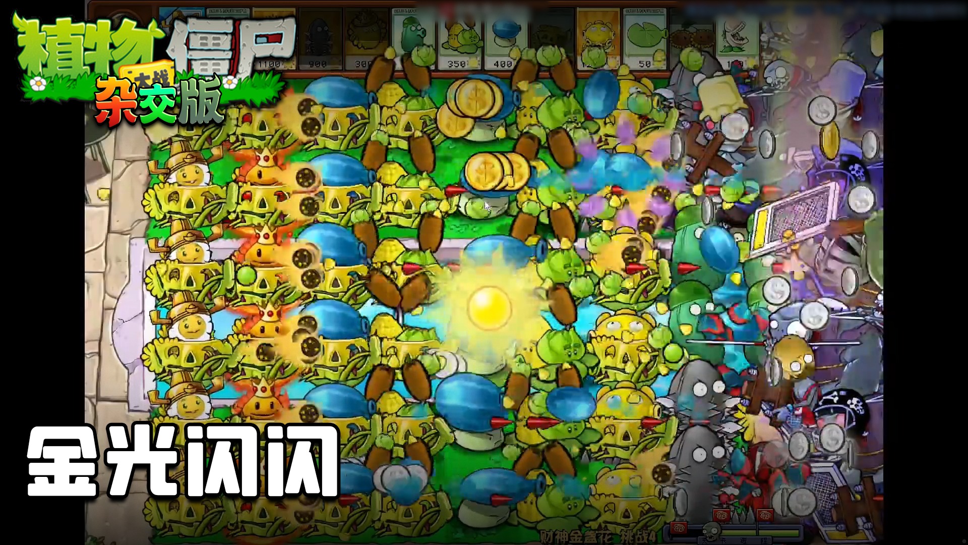 董小飒《植物大战僵尸杂交版》实况第四十二集：金光闪闪
