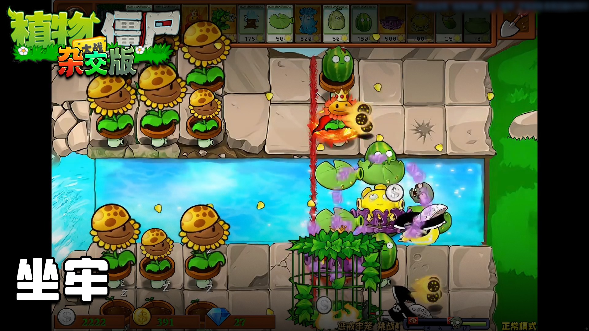 董小飒《植物大战僵尸杂交版》实况第七十七集：坐牢