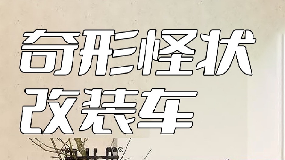 奇形怪状的改装车， 自带浴缸和台球桌