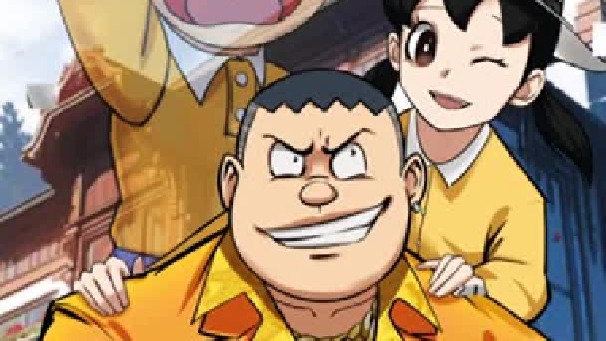 绘画设计之大雄直接哭晕在厕所