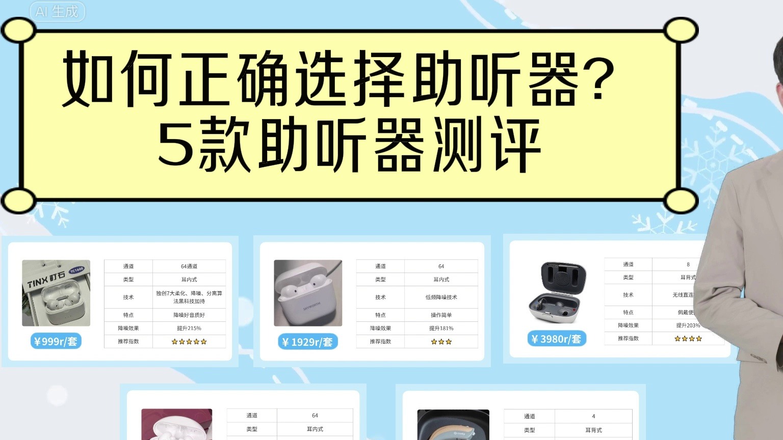 如何正确选择助听器？5款助听器测评