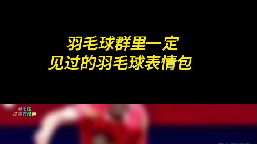 羽毛球群里一定见过的羽毛球表情包