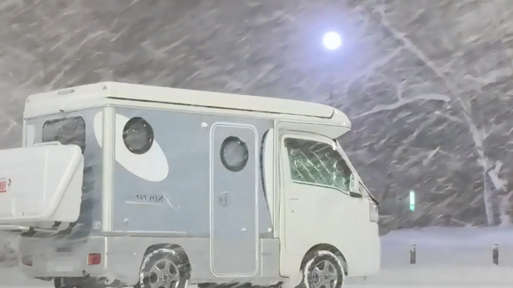 一人房车大雪中露营之旅（第三集）