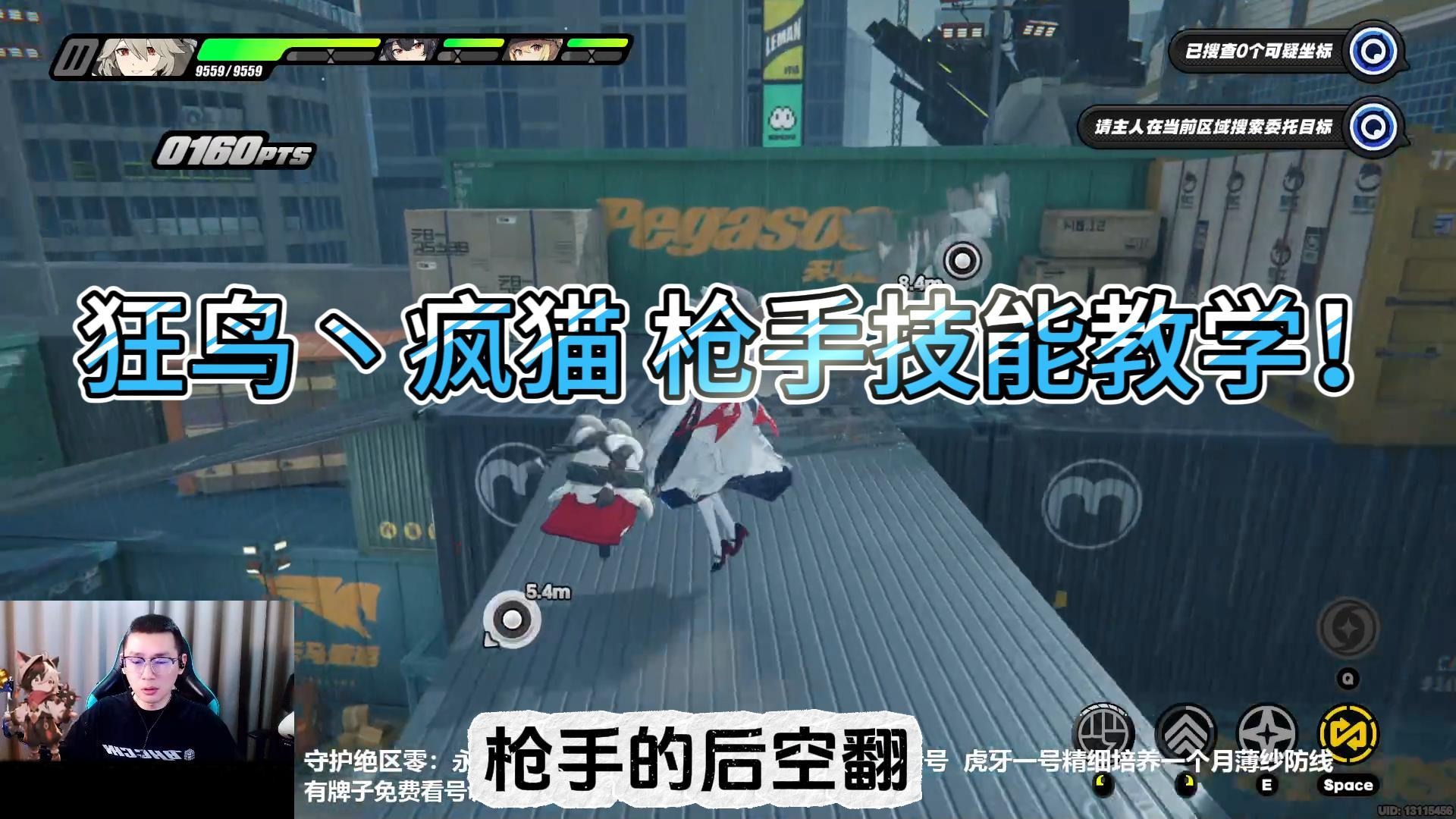 【狂鸟丶疯猫】枪后后空翻技能