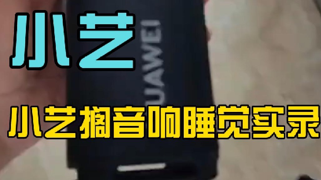 小艺搁音响睡觉实录