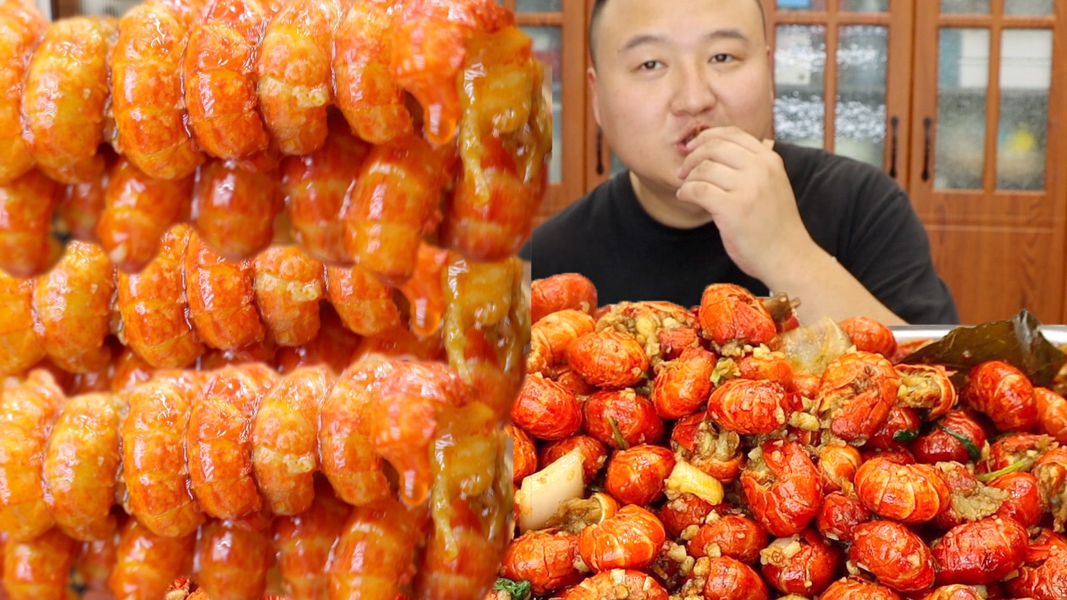 岳父送来3盒龙虾尾，阿强做麻辣龙虾尾，香辣过瘾，拌泡面绝了！