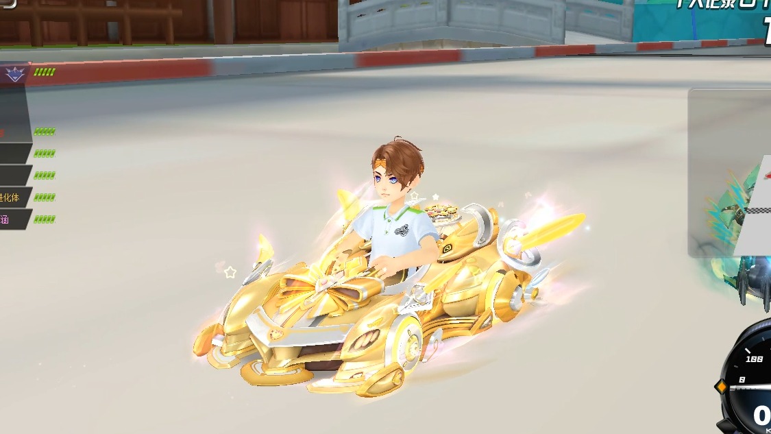 QQ飞车朕哥：纯金色的新S车梦幻旋律实战还可以.不是很火为什么！