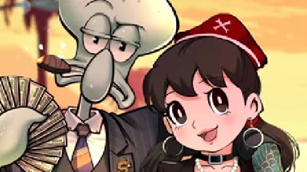 绘画设计之静香遛鱼