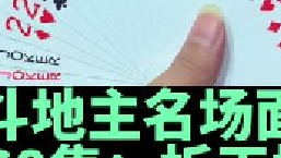 斗地主名场面第68集：经典拆王挡下家的2，还骗炸成功