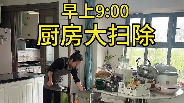 花费6个小时 给厨房来个大清洁花费6个小时 给厨房来个大清洁 虽然很累 但是看着干净的厨房心情