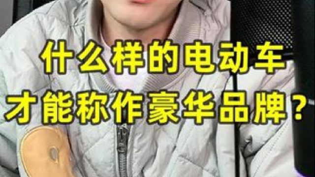 什么样的电动车才能称作豪华品牌