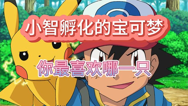 奶爸小智孵化出的宝可梦，你最喜欢哪一只？