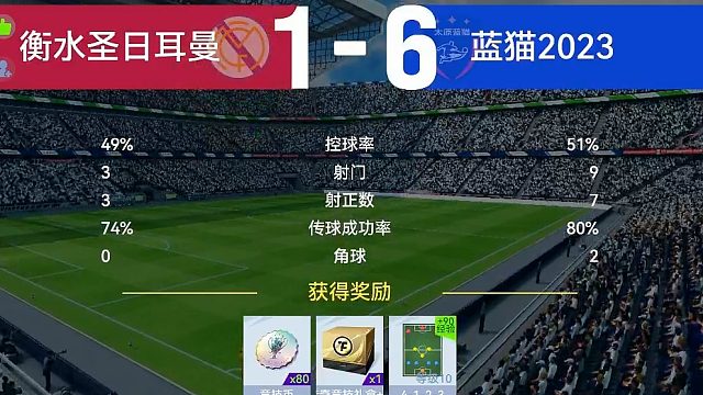 最佳球会-天梯赛-蓝猫2023VS衡水日耳曼