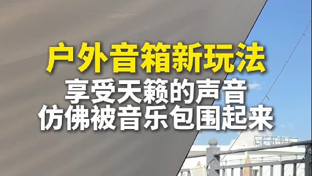 户外音箱新玩法DOSS蓝狐全景声户外蓝牙音箱