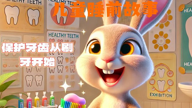 儿童睡前故事-《保护牙齿从刷牙开始》
