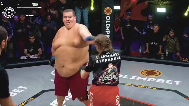 奇葩综合格斗 业余女对战200公斤肥宅#拳击 #格斗 #mma #一招制敌 #防身