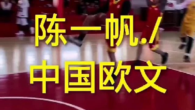 中国欧文陈一帆，没有异议吧