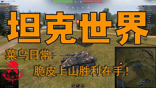 坦克世界—菜鸟日常：脆皮上山胜利在手！
