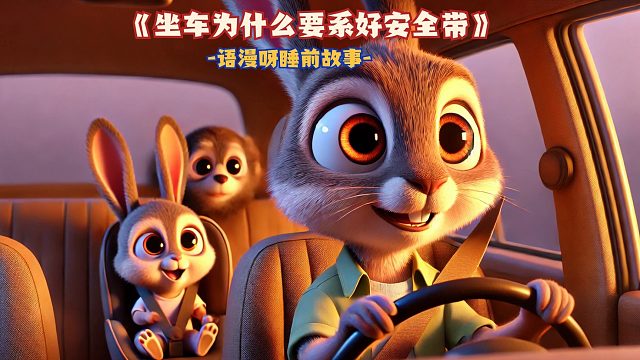 儿童睡前故事-《坐车为什么要系好安全带》