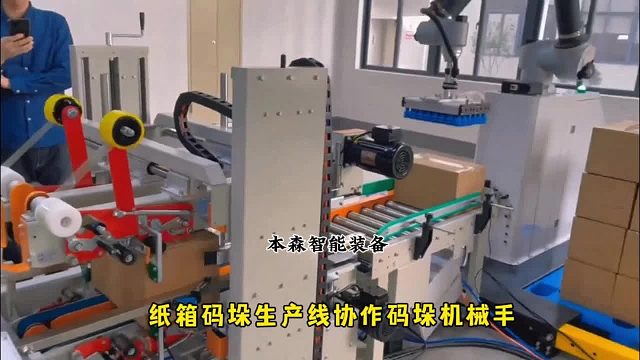 纸箱码垛生产线协作码垛机械手