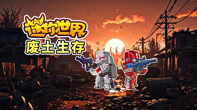 迷你世界废土生存1：抵御恐怖尸潮，守护基地，探索危险城镇