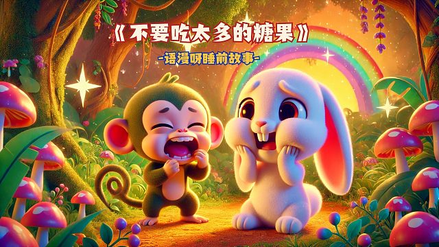 儿童睡前故事-《不要吃太多的糖果》