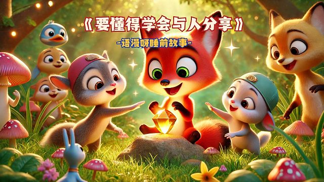儿童睡前故事：《要懂得学会与人分享》