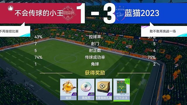 最佳球会-天梯赛-蓝猫2023VS不会传球的小王