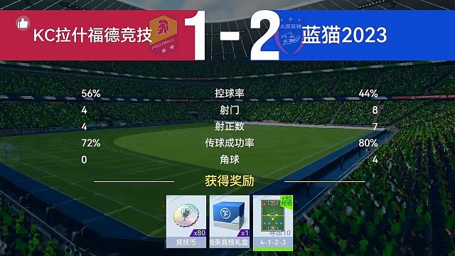 最佳球会-天梯赛-蓝猫2023VSKC拉什福德竞技