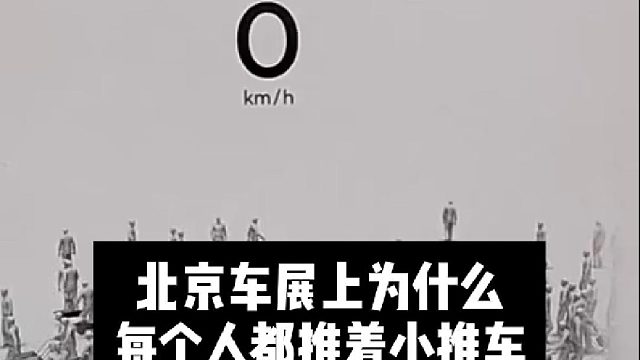 北京车展上为什么每个人都推着小推车