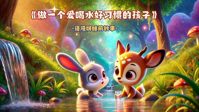 儿童睡前故事：《做一个爱喝水好习惯的孩子》