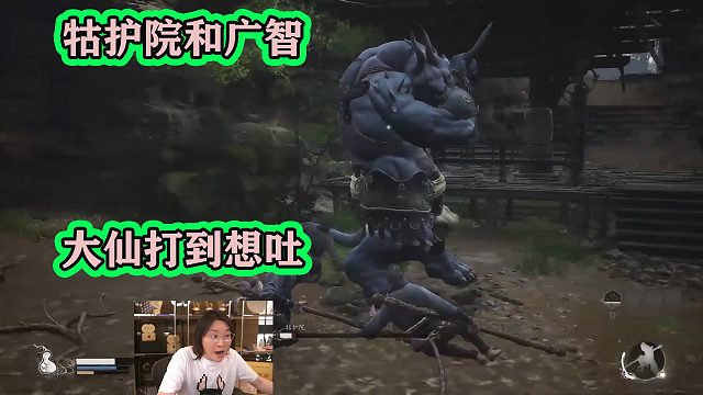 大仙玩黑神话悟空，打牯护院和广智两个小boss，给打吐了