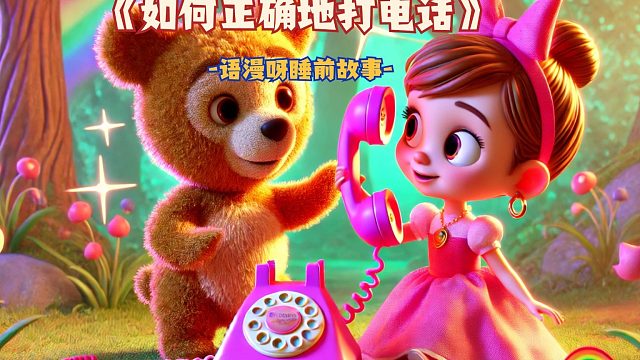 儿童睡前故事：《如何正确地打电话》