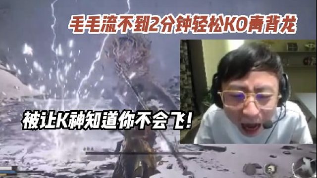 水晶哥毛毛流真无敌了！顶级boss青背龙仅仅不到2分钟轻松KO！