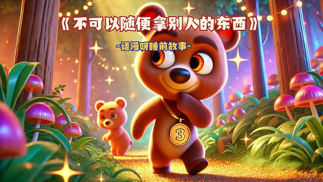 儿童睡前故事：《不可以随便拿别人的东西》