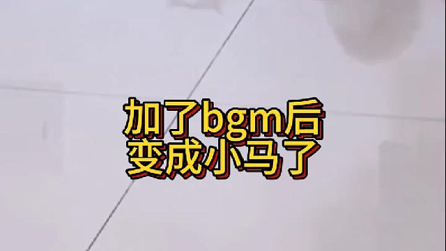 加了bgm后，变成小马了