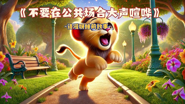 儿童睡前故事：《不要在公共场合大声喧哗》