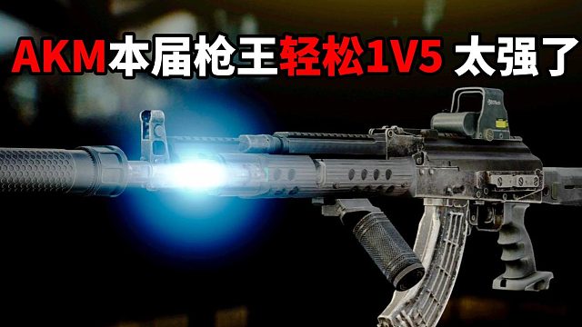 AKM本届枪王？ 轻松1V5 太强了！ 逃离塔科夫