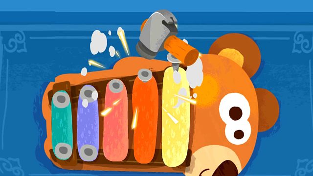 宝宝劳动小能手：采棉花制作大象 挖石头制作熊熊手敲琴