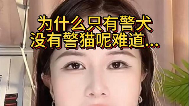 为什么只有警犬没有警猫呢