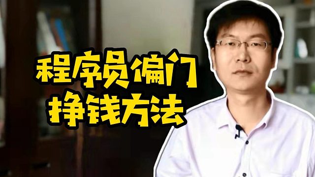 程序员偏门挣钱方法#程序员#Java#计算机