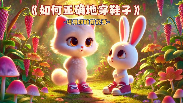 儿童睡前故事：《如何正确地穿鞋子》