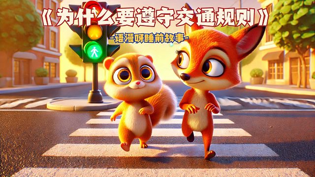 儿童睡前故事：《为什么要遵守交通规则》