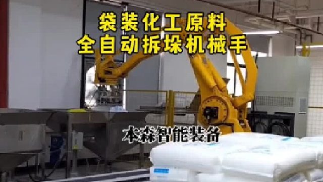 袋装化工原料全自动拆垛机械手
