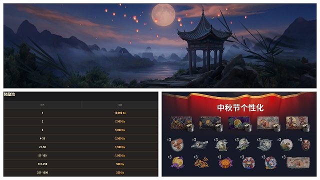 坦克世界 中秋节活动一起来 白拿 金币以及各种加成和涂装！