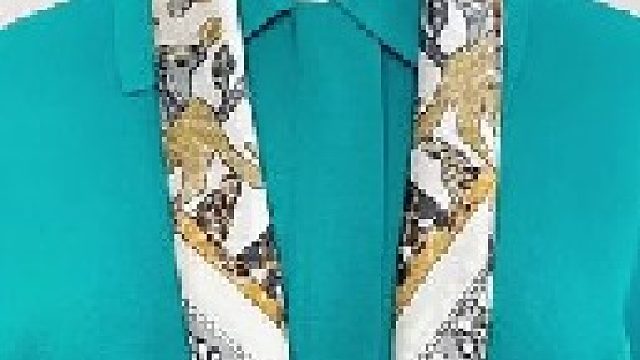 丝巾的各种系法