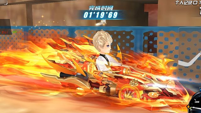 QQ飞车朕哥：红色的终极猛兽皮肤典韦！比赛专用S车辨识很高