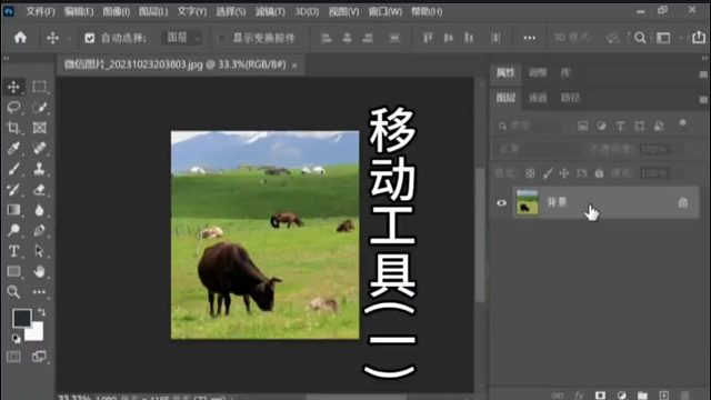 PS移动工具PS移动复制功能PS移动图片PS入门基础教学PS初学者教程