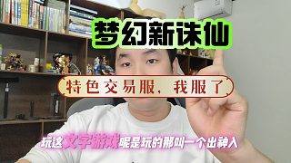 《夢幻新誅仙》文字游戲玩的真六，特色交易服，我是真的服了